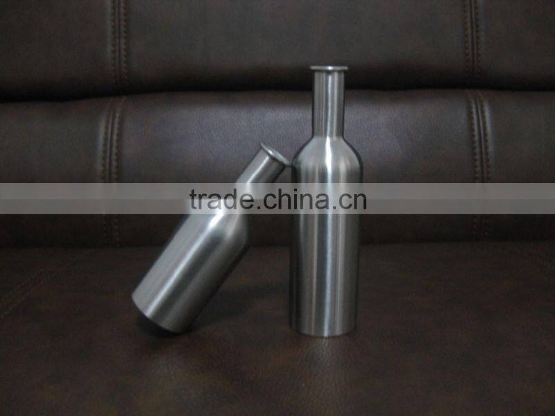 New style single wall stainless steel oil bottle , red wine bottle, whisky bottleZH-852
