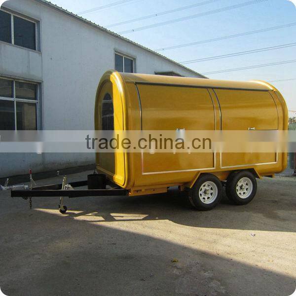 2014 Best Quality Oversea Gas Powered Steel Barbecue Ice Cream Food Trailer Cart XR-FC350 D
