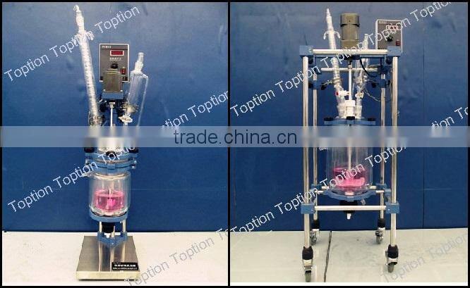1L-100L Cylindrical double glass reactor