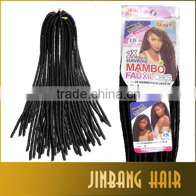 2016 alibaba hot sale fauxlocs havana mambo twist braiding hair with soft faux locs