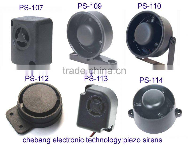 DC 12V 24V white piezo buzzer,110dB,best price