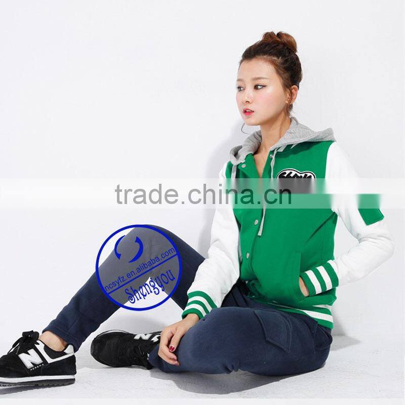 2015 new style baseball&softball wear, baseball jacket hoodie, custom college hoodies