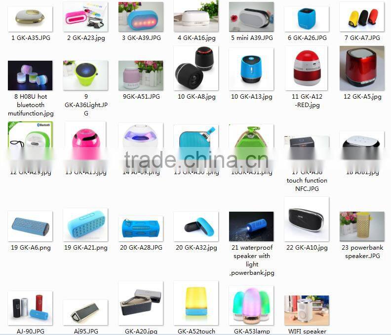 AJ99 Unique home decoration led lamp speaker bluetooth with 3 level brightness touch control design and retail