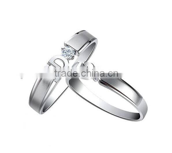 2014 fashion wedding love rings for couples
