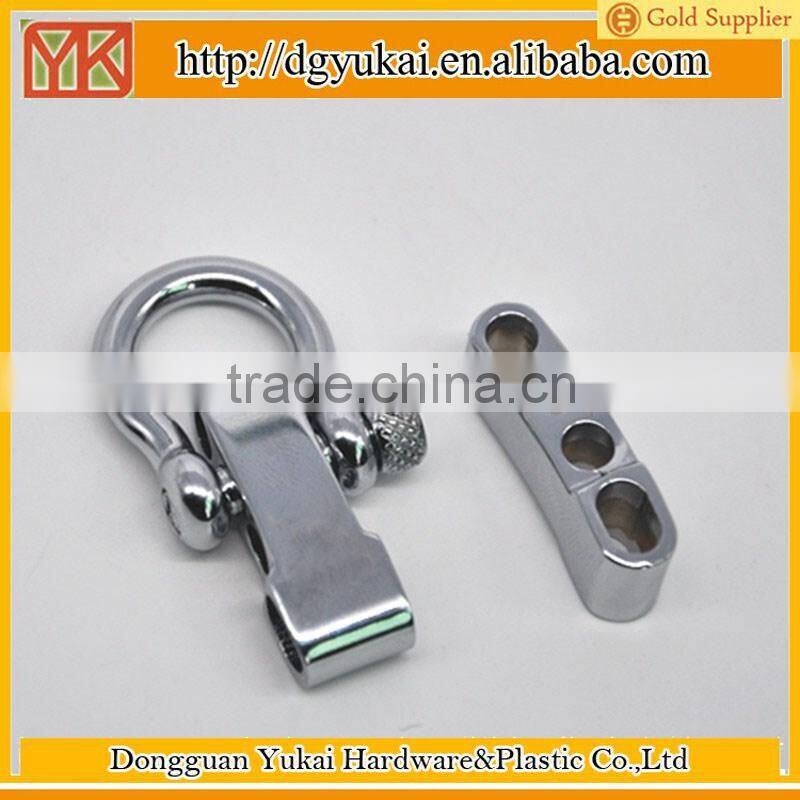 Yukai Wholesale paracord shackle clasp zinc alloy shackle clasp