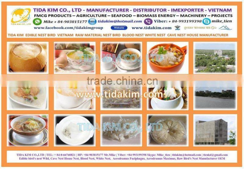 HOUSE CAVE BIRD NEST TIDA KIM -TRIANGLE SHAPE WHITE - RED BLOOD BIRD NEST - PURE BIRD NEST YANWO - UNPROCESSED RAW