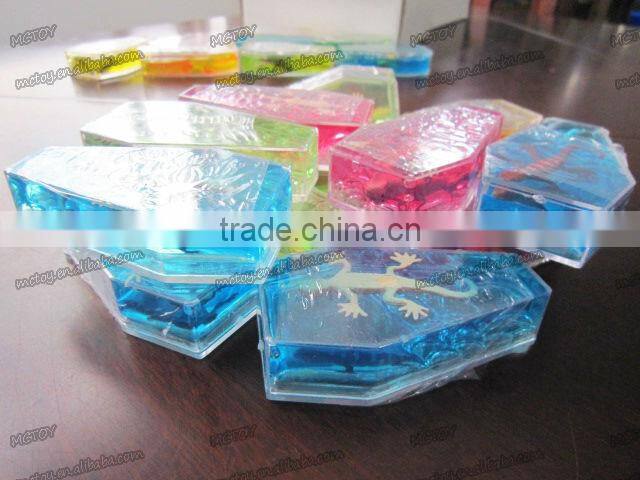 Factory supplier wholesale Crystal Coffin putty with dinosaur frog spider lizard alien 24pcs/box a variety of colors