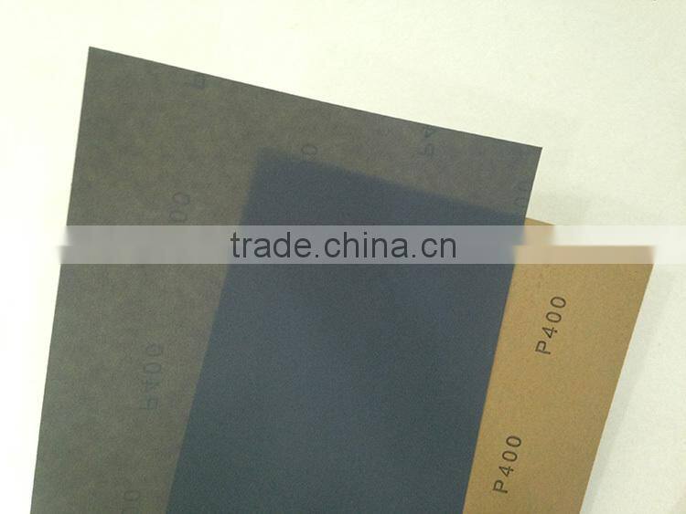 C-Weight kraft paper waterproof sanding sheet silicon carbide for textile, apparel, car produce and aftersale service