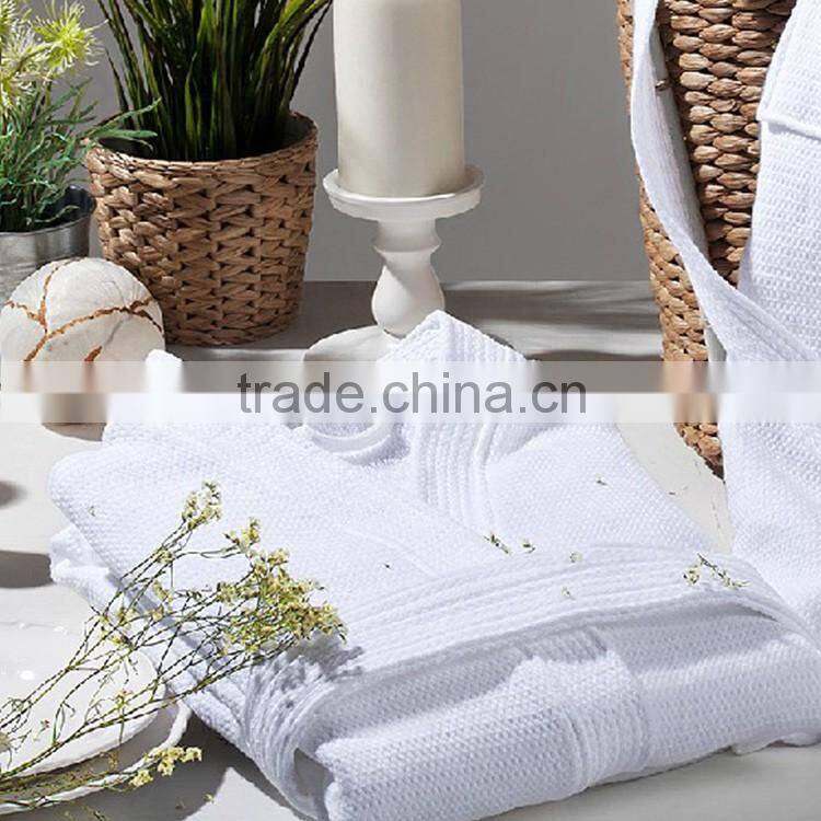 fancy western white cotton bathrobe