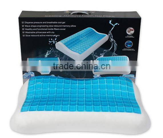 High quality comfort trddition memory foam pillow with Cooling Gel