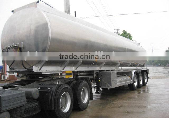3 Axles Aluminium Tank Semi Trailer for Fuel Transportation