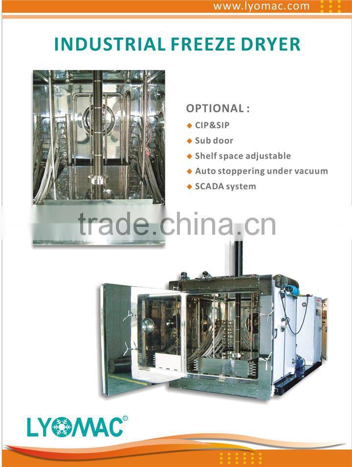 100KG drying capacity Production vacuum freeze dryer/ lyophilizer machine for pharmaceutical