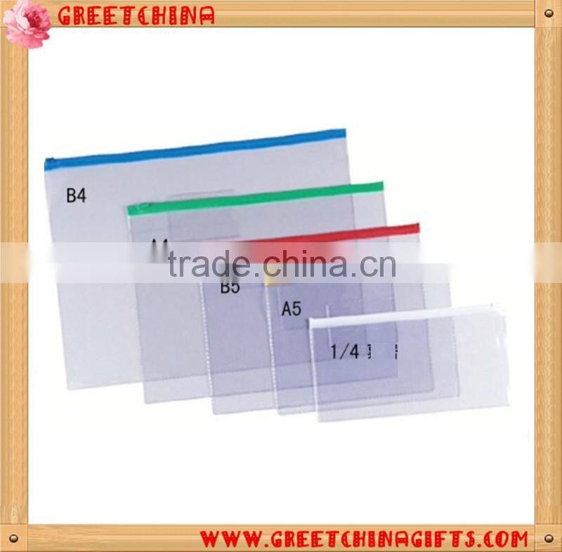 Waterproof custom logo A4 PVC File Bag