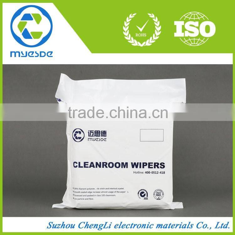 1009SLE disposable lint-free 100% polyester Cleanroom wiper cloth