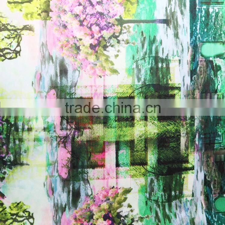 scuba fabric healthy polyester scuba fabric woman fashion dress digital printing scuba fabric