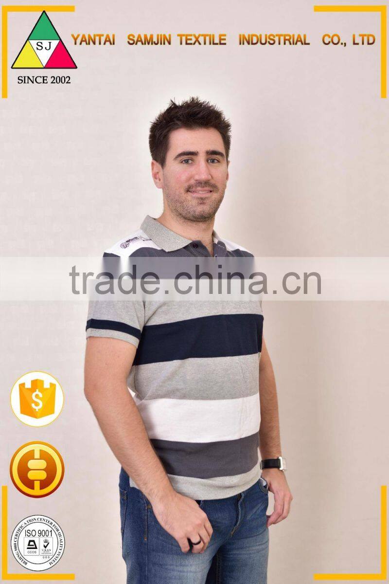 2016 men's clothes wholesale price shirts Men striped shirt Men's summer wear