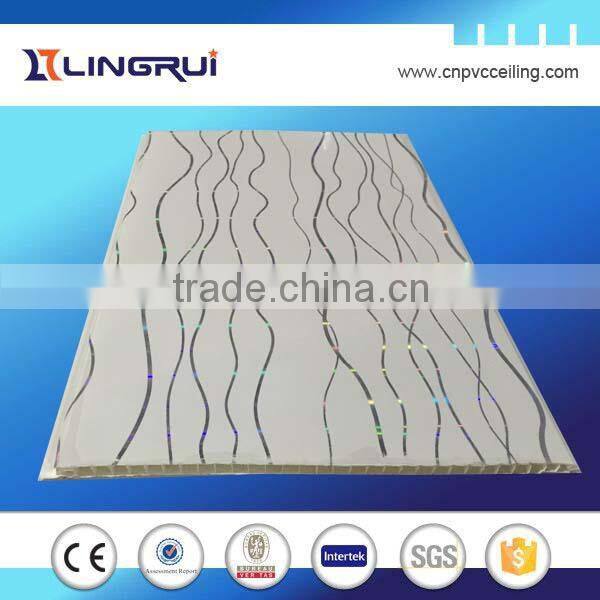 interior decoration wall designs waterproof soundproof pvc ceiling board decoration