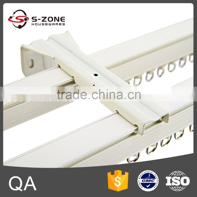 Drapery curtain aluminum wall mounted curtain rail
