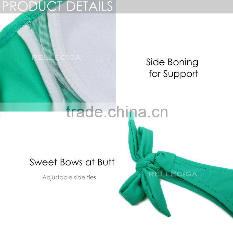 2016 Push-up Bandeau Top Bikini Swimsuit