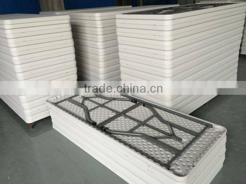 2015 most popular kids folding adjustable blow molding plastic table for dinner use
