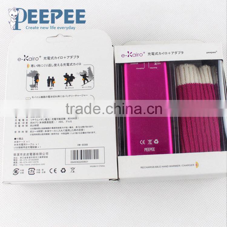 accessories smartphone hand knit neck warmers power bank charger