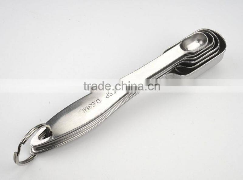 Hot sale food measuring tool set of 6 stainless steel measuring cup