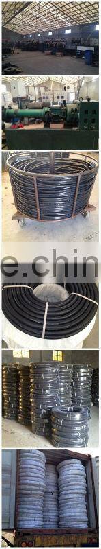 Flexible braided rubber fuel hose