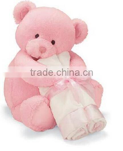 teddy bear baby blanket,baby bear blanket,soft teddy bear with blanket
