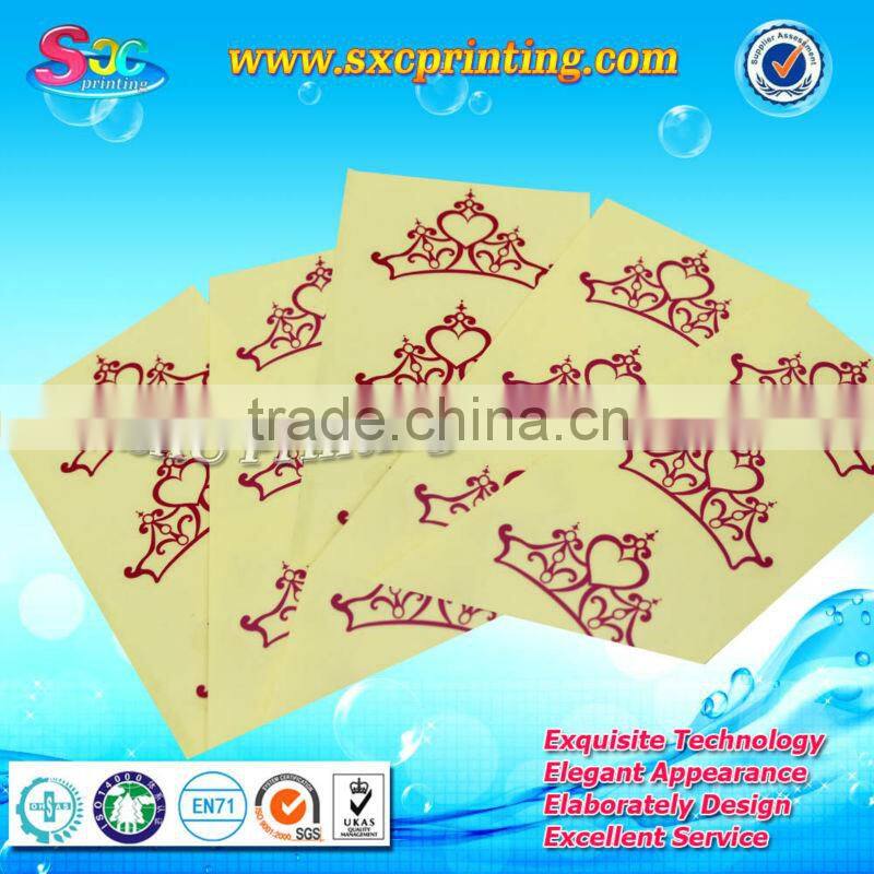2014 hot sale window transparent stickers