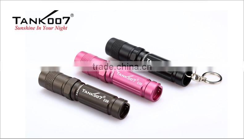 TANK007 Waterproof led torch E09 led mini flashlight