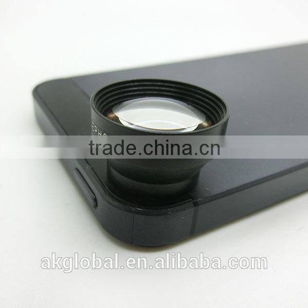 Universal Magnetic 2X metal Zoom telephoto phone magnetic lens for iPhone 5