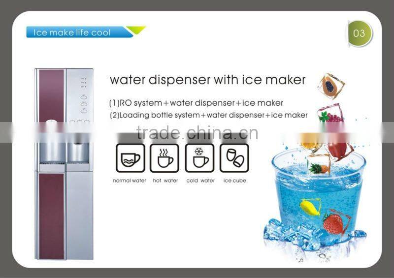 Household Hot and cold RO Water Dispenser with Ice maker machine