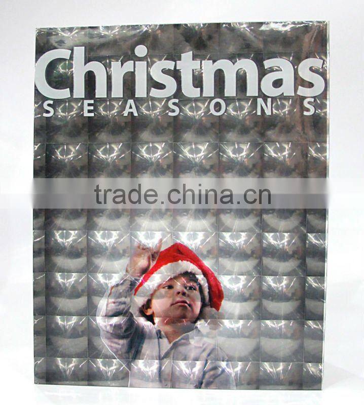 Christmas Gift Bag with PET Multi lens film