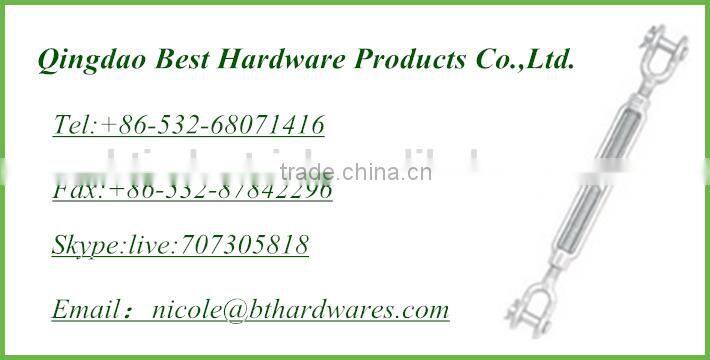 Rigging screws din1480 galvanized marine turnbuckles with both eye