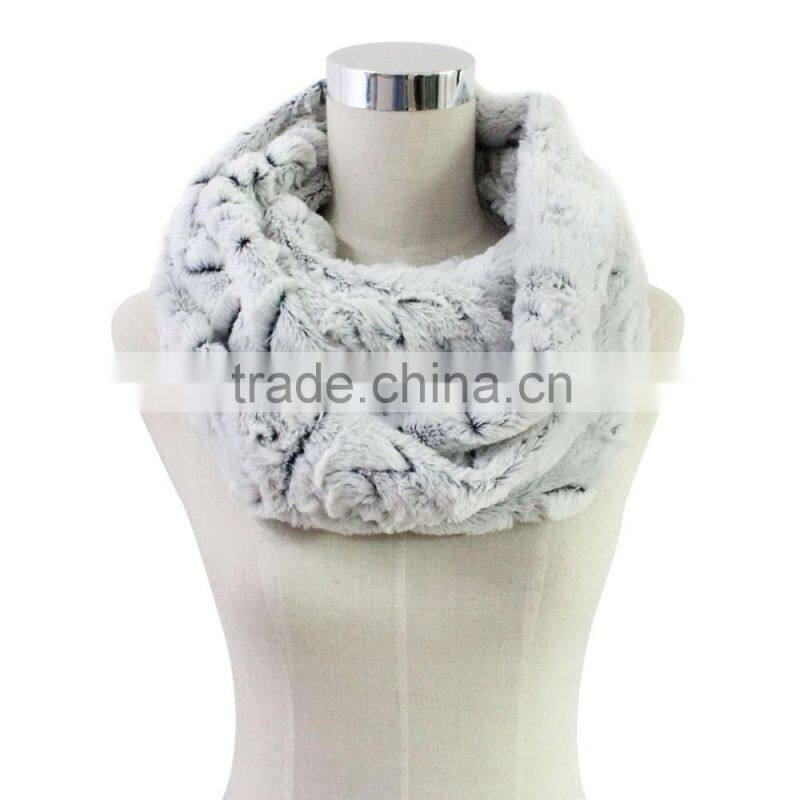 fashion winter best selling on sale round fake fur scarf