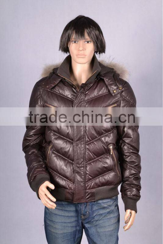 MEN'S LAMB LEATERH Down JACKET