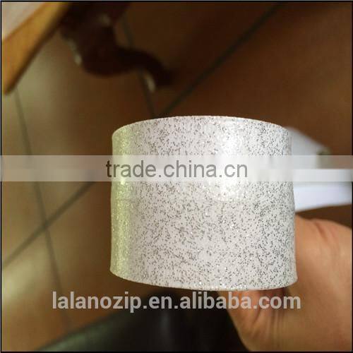 NO.5 Closed end nylon zipper rolls sparking white zipper