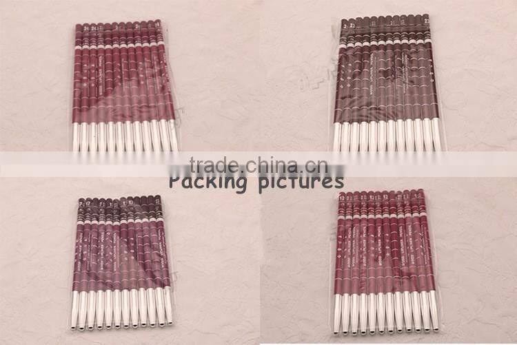 Newest Fashoin Korea Waterproof Long Lasting Makeup Wooden Lip Liner Pencil Lipliner 28 colors