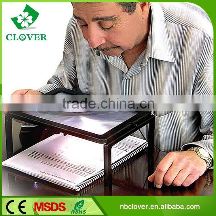 Cheap table lamp magnification 3X or 5X large magnifying glass