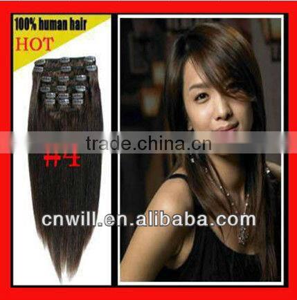 Wholesale High Quality Mongolia Hair Remy Hair Human Remy Hair Clip In Hair Extension