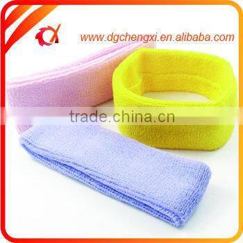 High qualitycustomized logo cotton sweatband set