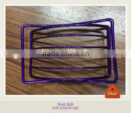 Powder coated colorful metal soap dish