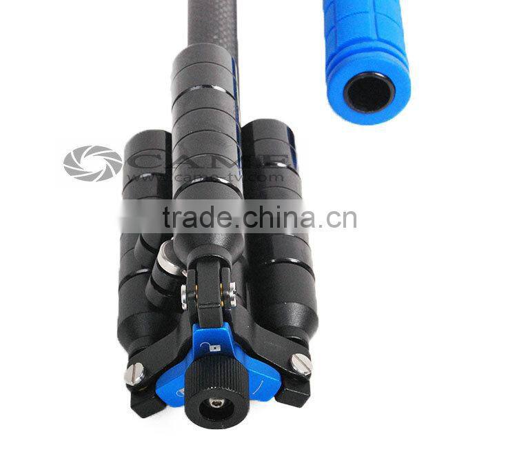S63C 63CM Foldable Mini Handheld Carbon Fiber Steadycam Camera Stabilizer