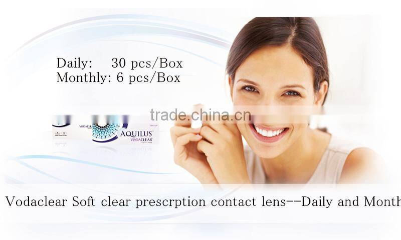 Monthly clear corrective Vodaclear prescription contact lenses