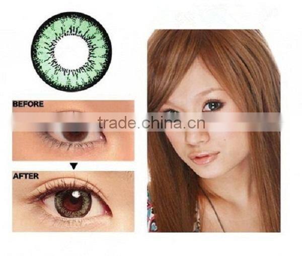 Authentic korea geo contact lens good quality colour contact lens GEO XCH yearly geo contact lens
