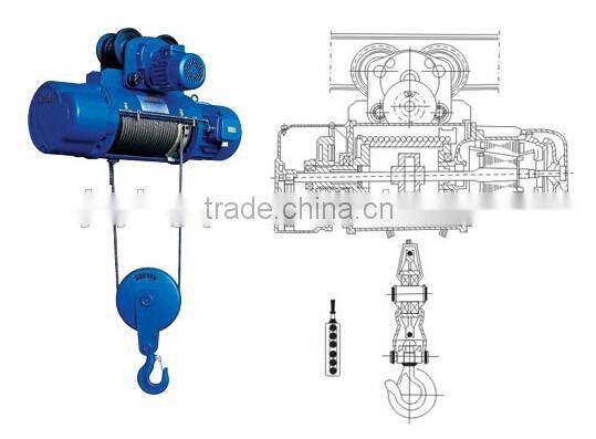 AC 380v 3 phase CD1 type electrical cable pulling machine