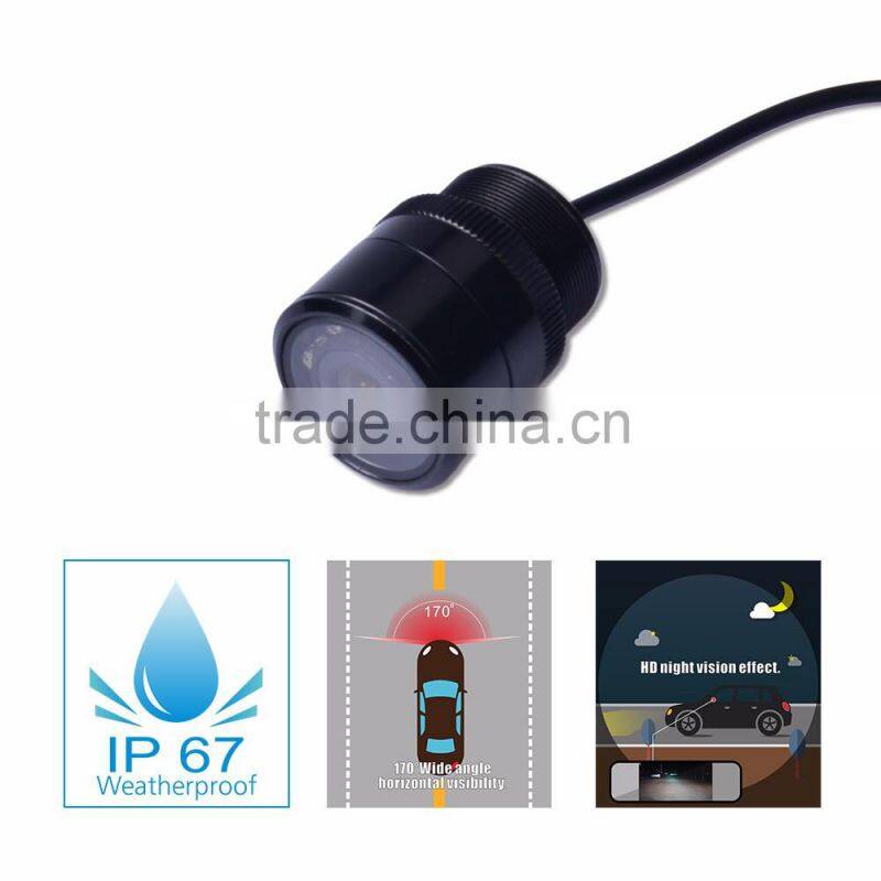 HTJ factory price parking guideline rear view camera with 25MM drill hole