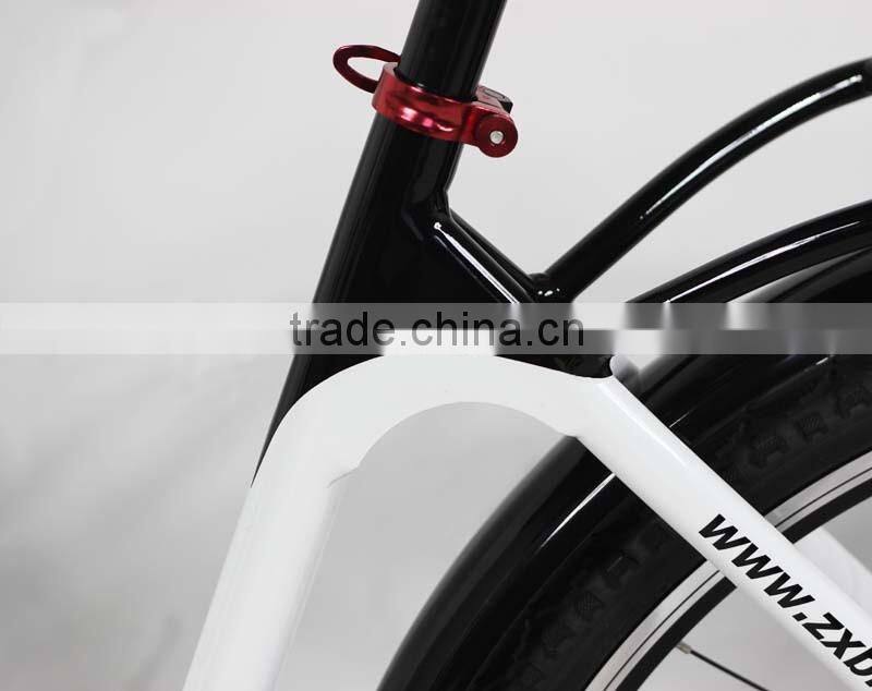 5) Aluminum alloy 6061 frame mechanical disc brake 26 inch 24 speeds hydraulic fork city bike with KENDA tyres