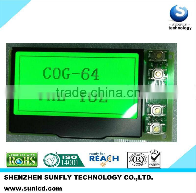 132x64 graphic lcd display STN lcd transparent lcd display
