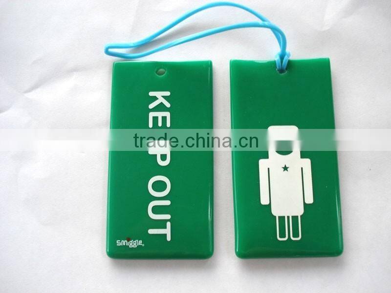 Hot quality durable plastic wholesale logo luggage travel tags
